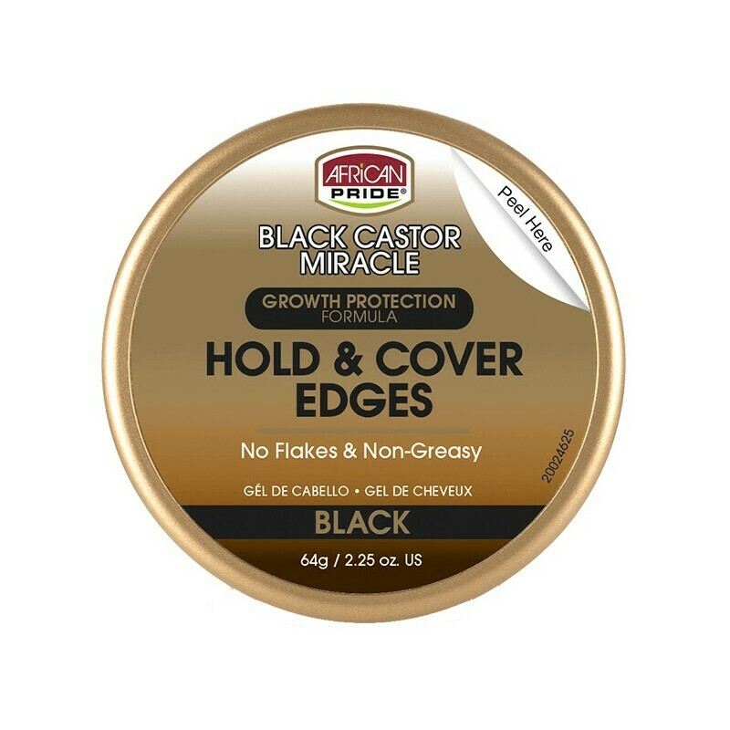 African Pride Black Castor Miracle Hold &amp; Cover Edges 64gr
