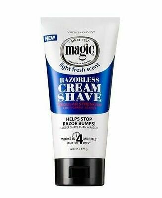 Magic Razorless Cream Shave Regular 6oz
