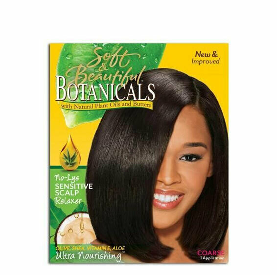 Soft &amp; Beautiful Botanicals No-Lye Sensitive Scalp Relaxer Coarse