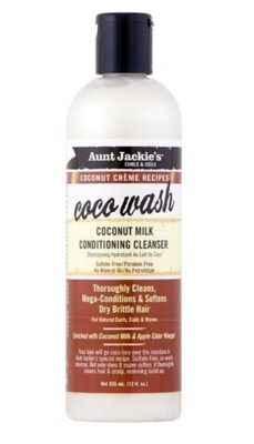 Aunt Jackie&#39;s Coco Wash Coconut Milk Conditioning Cleanser 355ml