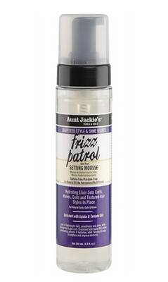 Aunt Jackie&#39;s Grapeseed Frizz Patrol Anti Poof Setting Mousse 244ml