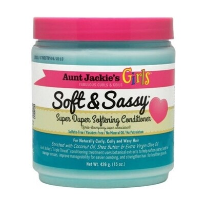 Aunt Jackie&#39;s Girls Soft &amp; Sassy Super Duper Softening Conditione 15 oz