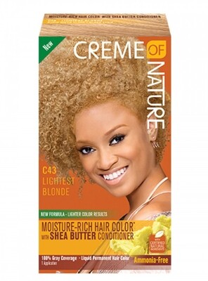 Creme of Nature Moisture Rich Hair Color Kit C43 Lightest Blonde