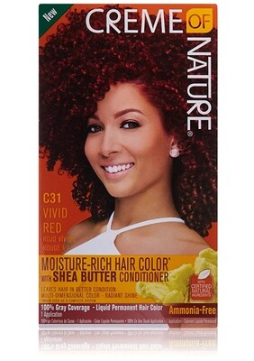 Creme of Nature Moisture Rich Hair Color Kit C31 Vivid Red
