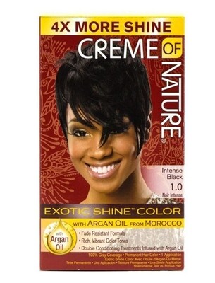 Creme Of Nature Exotic Shine Color With Argan Oil 1.0 Intense Black