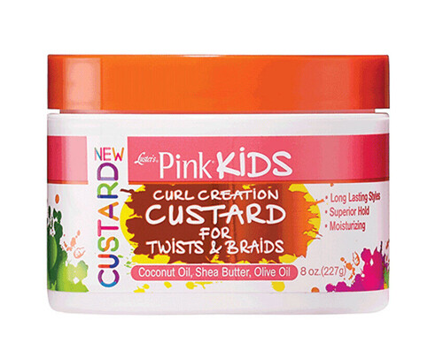 Luster&#39;s Pink Kids Curl Creation Custard for Twist &amp; Braids 8 oz