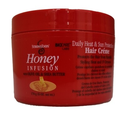 Biocare Strong Ends Honey Daily Heat & Sun Protection Hair Creme 6 oz
