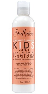 Shea Moisture Coconut & Hibiscus Kids 2-in-1 Curl & Shine Shampoo & Conditioner 236ml