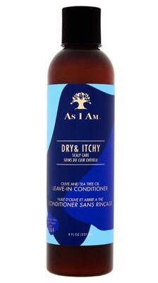As I Am Dry and Itchy Scalp Care Olive and Tea Tree Oil Leave in Conditioner 237ml