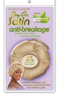 Stay on satin anti breakage Bonnet 7637