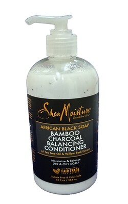 Shea Moisture African Black Soap Bamboo Charcoal Balancing Conditioner 384ml