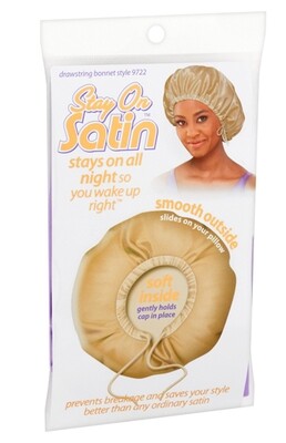 Stay On Satin Drawstring Bonnet 9722