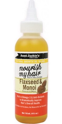 Aunt Jackie’s Natural Growth Oil Blends Nourish My Hair Flaxseed &amp; Monoi