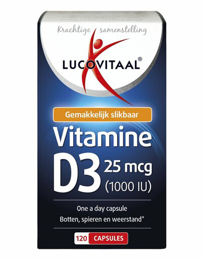 Lucovitaal Vitamine D3 25mcg (1000IU) 120 caps