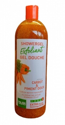 Yari Exfoliant Showergel Carrot &amp; Piment Doux 1000ml