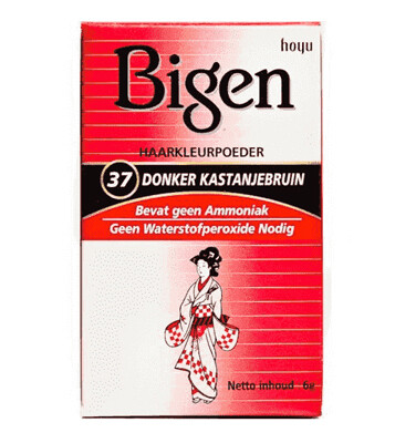 Bigen permanent powder hair colour 37