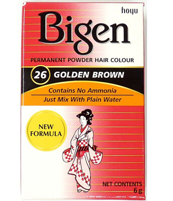 Bigen permanent powder hair colour 26