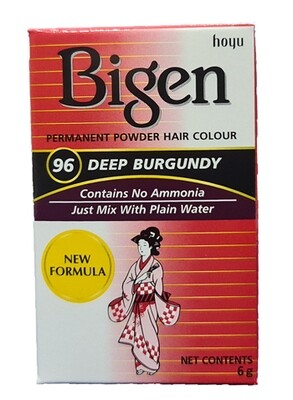 Bigen permanent powder hair colour 96