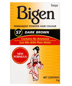 Bigen permanent powder hair colour 57