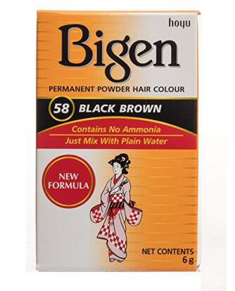 Bigen permanent powder hair colour 58