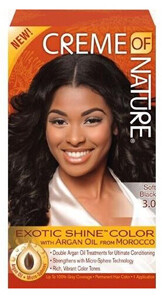 Creme Of Nature Exotic Shine Color With Argan Oil 3.0 Soft Black