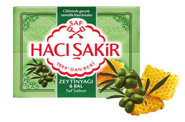 Hacisakir olijf+honing zeep 4 keer 150g