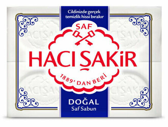 Hacisakir dogal zeep 4 keer 150g