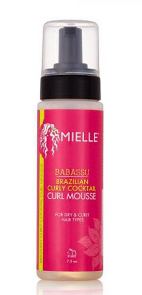 Mielle Organics Babassu Brazilian Curly Cocktail Curl Mousse 7.5oz