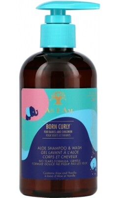 As I Am Born Curly Aloe Shampoo &amp; Wash 240ml