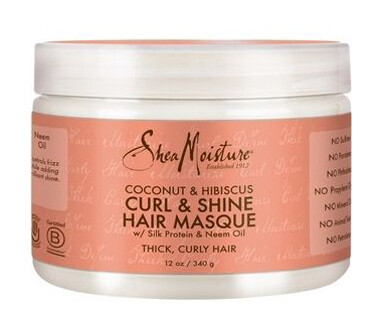 Shea Moisture Coconut &amp; Hibiscus Curl &amp; Shine Hair Masque 340 gr