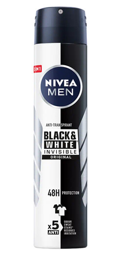 Nivea Deospray Men Invisible Black &amp; White Original 150ml