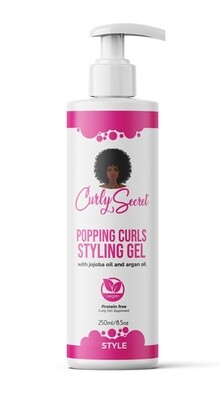 Curly Secret Popping Curls Styling Gel met Jojoba en Argan oil 250ml
