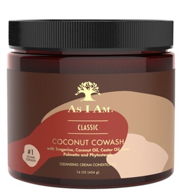 As I Am Naturally Coconut Co-Wash Cremespoeling 16 oz