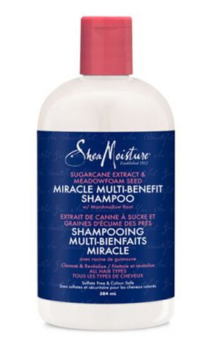 Shea Moisture SUGARCANE EXTRACT &amp; MEADOWFOAM SEED MIRACLE SHAMPOO 384ml