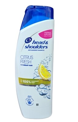 Head &amp; Shoulders Shampoo – Citrus Fresh Roosvrij 500 ml.