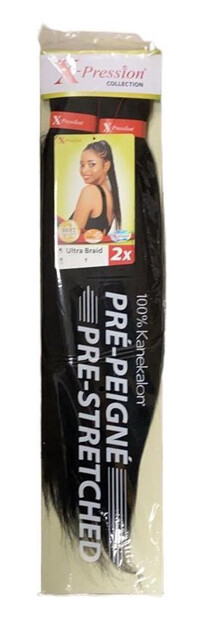 X-Pression Ultra Braid Pre Stretched 3 stuks € 11.99, Kleur: Zwart, Nummer: 1