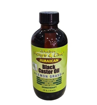 Jamaican Mango &amp; Lime Black Castor Oil Lemon Grass 4oz