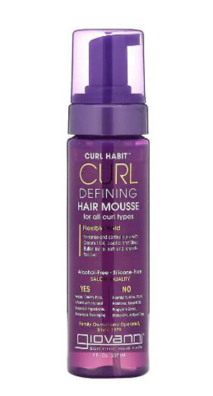 Giovanni Cosmetics Curl Habit Curl Defining Hair Mousse 207ml