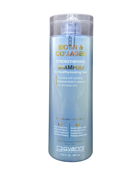 Giovanni Cosmetics-Biotin & Collagen Strengthening Shampoo - 399ml