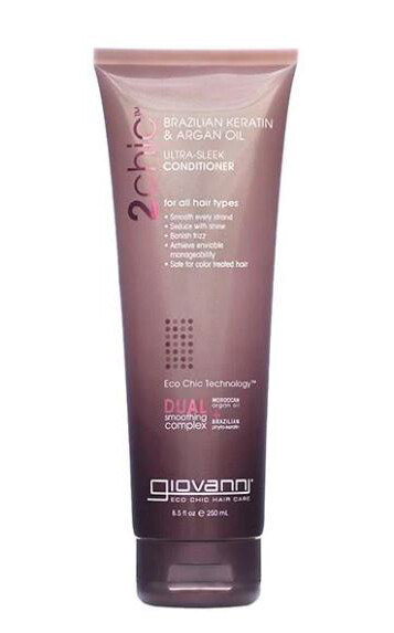Giovanni Cosmetics 2chicUltra Sleek Conditioner with Brazilian Keratin &amp; Argan Oil 250ml