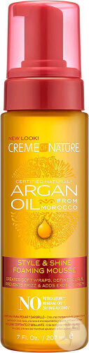 Creme of Nature Argan Oil Style &amp; Chine Foaming Curls mousse 207ml