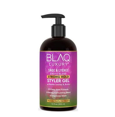 Blaq Luxury Sage &amp; Lychee Strong Hold Styler Gel 355ml