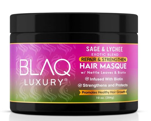 Blaq Luxury Sage &amp; Lychee Repair And Strengthen Hair Masque 284g