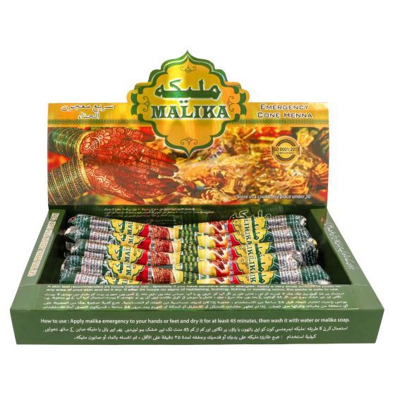 Malika Henna Cone Voor Op Huid