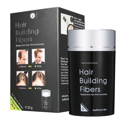 Dexe Black Hair Building Fibers 22g