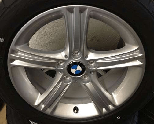 BMW 3er F30 F31 4er F33 F34 F36 17 Zoll Sommerräder Sommerreifen Alufelgen  Sternspeiche 393 mit fabrikneuen Reifen und Felgen