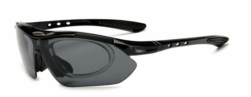 Fahrradbrille Sportbrille Polarisierte Sonnenbrille UV400 mit 5 Gläser+Case 