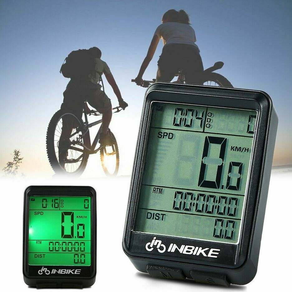 LCD MTB Bike Fahrradcomputer Fahrrad Tachometer Fahrradtacho Kilometerzähler DHL 