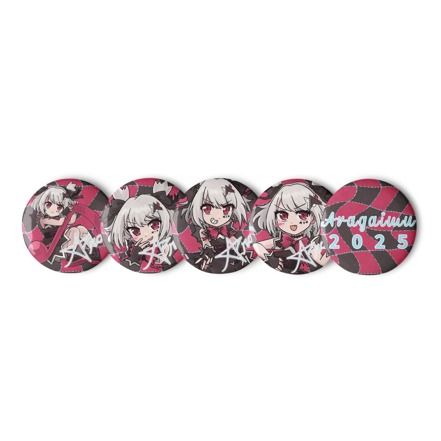 Aragaimu 2025 Pin Button Set 2