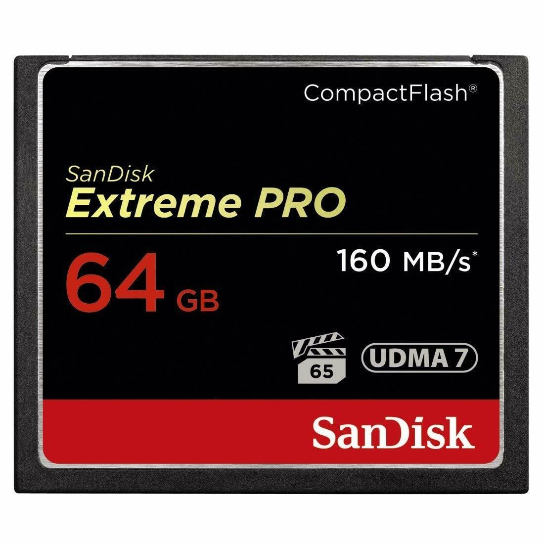 SanDisk Extreme PRO 64GB Compact Flash CF Memory Card